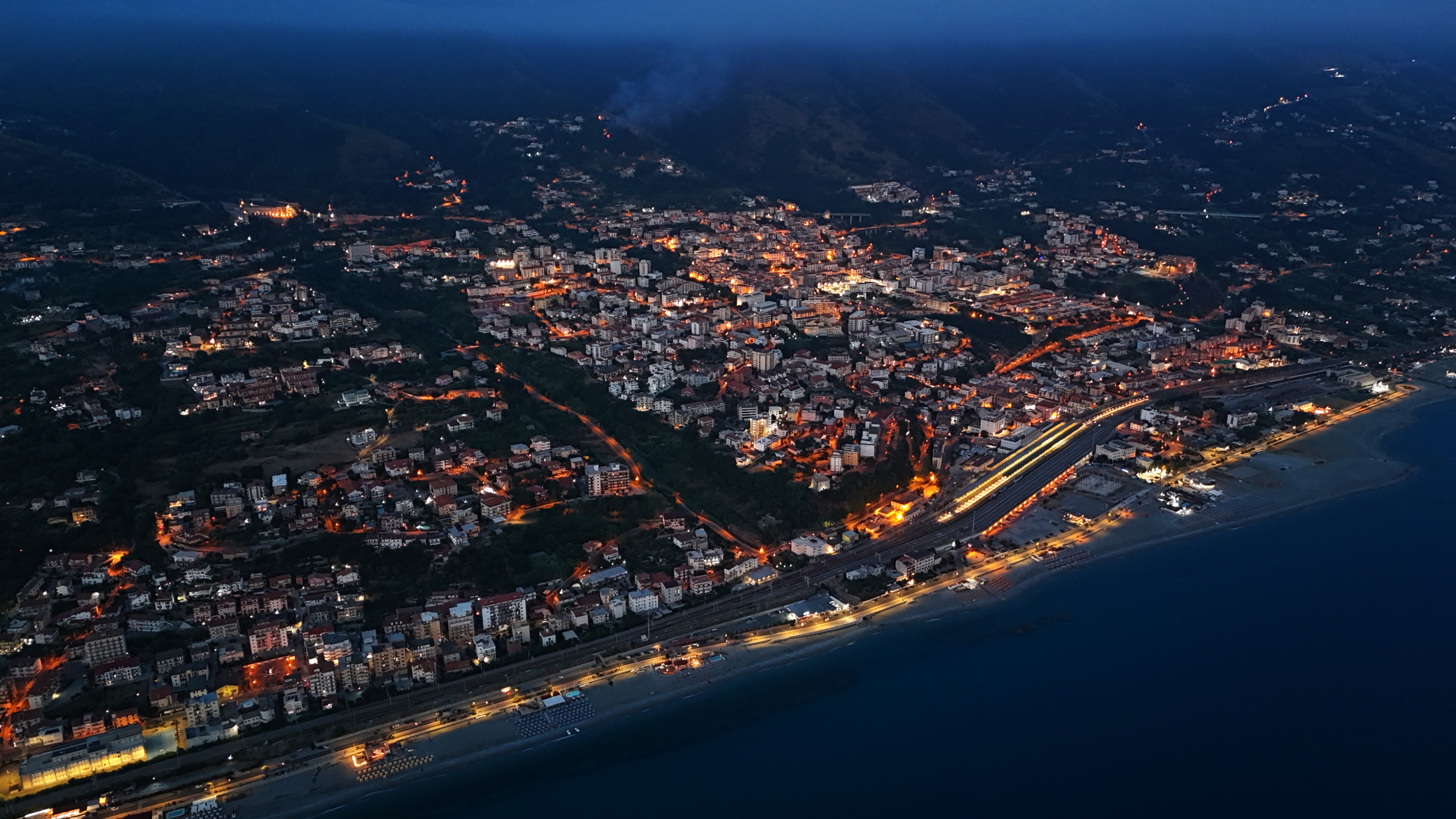 Vista aerea del territorio costiero